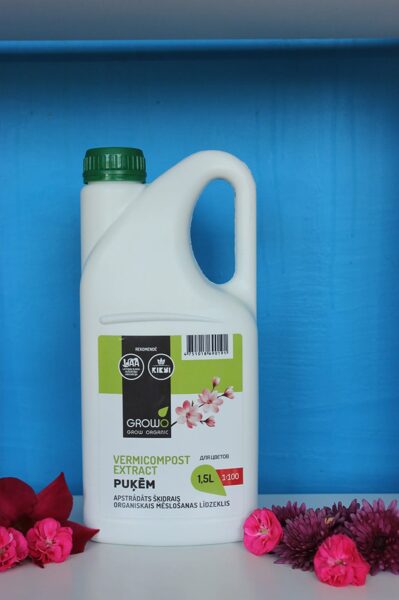 Organiskais mēslojums puķēm 1.5L